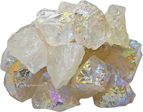 Vista 42 de 1 libra de piedras preciosas y piedras curativas en bruto a granel para hacer joyería con envoltura de alambre, Wicca y curación con cristales