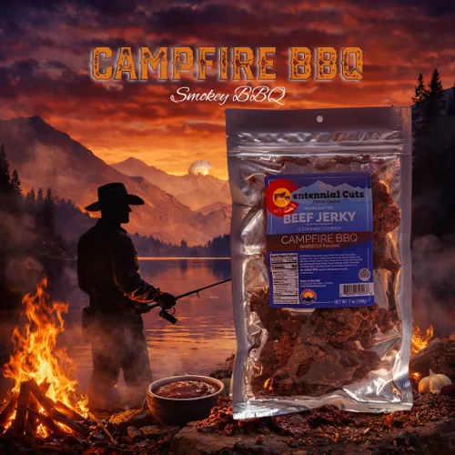 Vista 7 de Centennial Cuts Carne seca – 7 oz, barbacoa de fogata