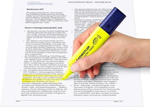 Vista 3 de STAEDTLER 364-3 Textsurfer Classic Highlighter - Azul (Caja de 10)