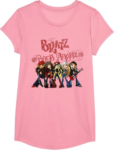 Vista 44 de Bratz Camiseta Rock Angelz Group Shot Negro
