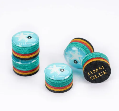 Vista 10 de CRICAL 5-Piece 6 Layer Billiard Cue Tips, Multi-Layer Pool Cue Tips Amarillo-0.551 in-M