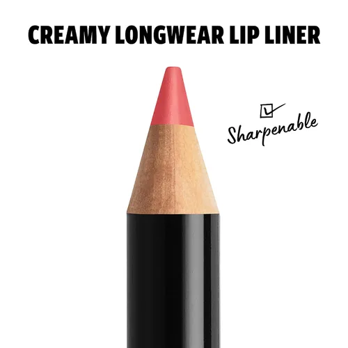 Vista 4 de NYX PROFESSIONAL MAKEUP Lápiz labial delgado, delineador de labios cremoso de larga duración, color rojo intenso (paquete de 2)