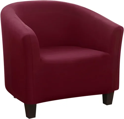 Vista 35 de SearchI Funda Elástica para Silla Club, Fundas Elásticas para Silla Barrel, Fundas Estampadas para Silla Tub, Funda de Elastano Suave para Sillón