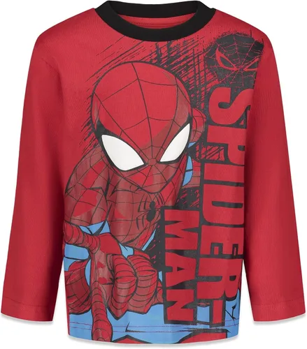 Vista 4 de Marvel Paquete de 2 camisetas gráficas de manga larga de Avengers Spider-Man