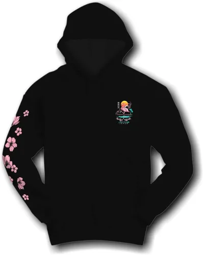 Vista 4 de Riot Society Sudadera con capucha estampada o bordada para hombre