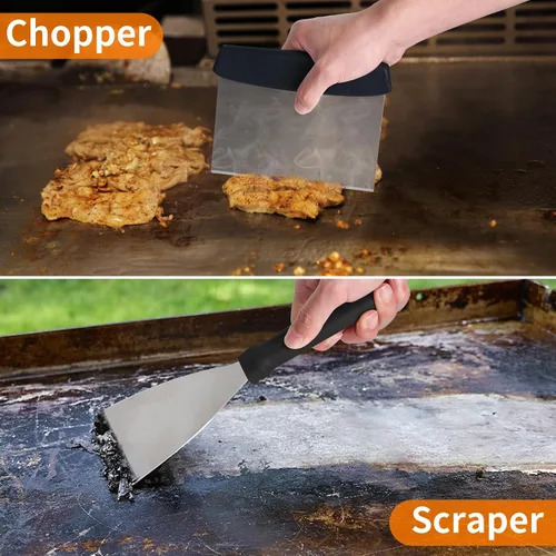 Vista 5 de Kit de accesorios para parrilla Latiret Blackstone, juego de 23 accesorios para parrilla para Camp Chef, accesorios para parrilla de parte superior