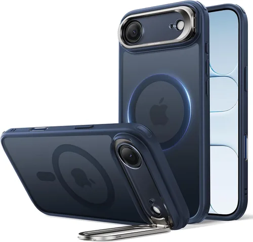 Vista 57 de ESR Funda para iPhone Air con soporte de almacenamiento, compatible con MagSafe, protección contra caídas de grado militar, funda magnética