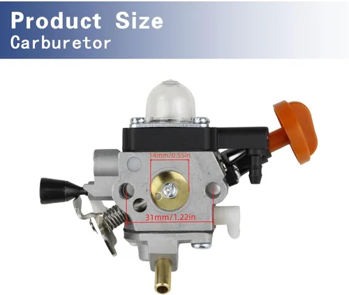 Vista 4 de 4180-120-0615 FS91 FS91 R Carburador para Stihl FS91 FS91R FS111 FS89 HT102 HT103 FC91 FC96 KM91 KM91R KM111 FC111 Desbrozadora recortadora Carb