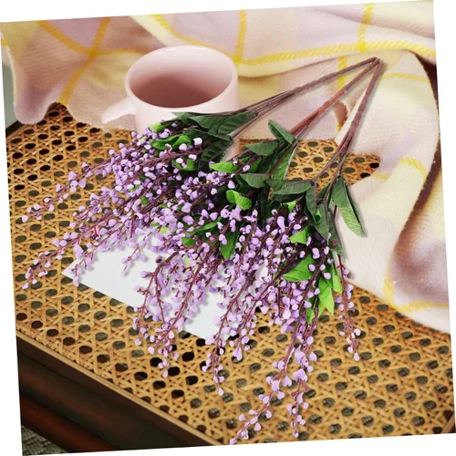 Vista 5 de Levemolo Rtificial Plants - Paquete de 3 enredaderas falsas para decoración de bodas, proyectos de bricolaje y adornos para el hogar