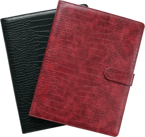 Vista 7 de Mymazn - Carpeta portapapeles para portapapeles de piel sintética con cubierta para bloc de notas tamaño carta A4 8.5 x 12 pulgadas para Rojo