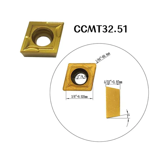 Vista 6 de Barras de mandrinar de soporte de herramientas de torneado de espuma de metal indexable de 1/2 "con insertos de torneado de carburo