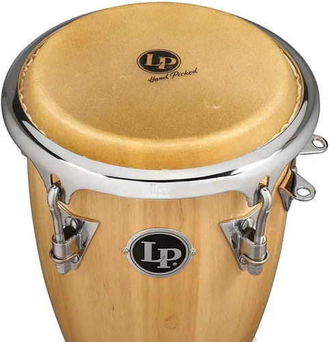 Vista 5 de Latin Percussion LP-JRX-AW Conga Tambor Natural/Cromo