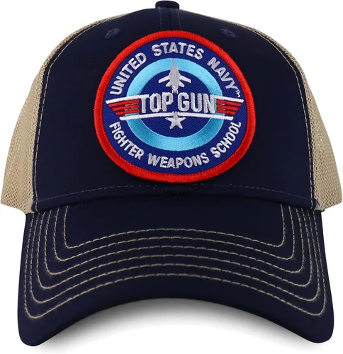 Vista 2 de Armycrew Gorra de camionero de malla trasera de 2 tonos XXL, marino
