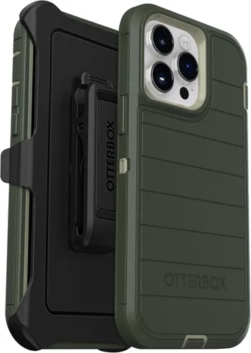 Vista 10 de Funda OtterBox Defender Series Edición Sin Pantalla para iPhone 14 Pro Max (Solamente) - Clip de Funda Incluido - Protección de Defensa Microbiana