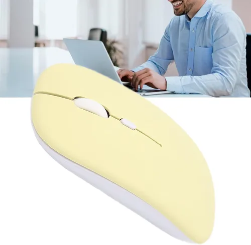 Vista 8 de Zyyini - Mouse de 1600 DPI de 3 velocidades, ajustable, óptico, Bluetooth, para computadora, mouse ergonómico, ultrafino, silencioso