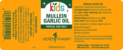Vista 10 de Herb Pharm Aceite de gordolobo y ajo para niños, caléndula, ajo, gordolobo, hierba de San Juan, aceite de oliva, 1 onza líquida (paquete de 1)