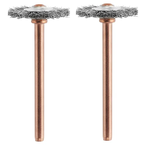 Vista 8 de Dremel 536-02 Cepillos de latón (paquete de 2), 1/2" de diámetro