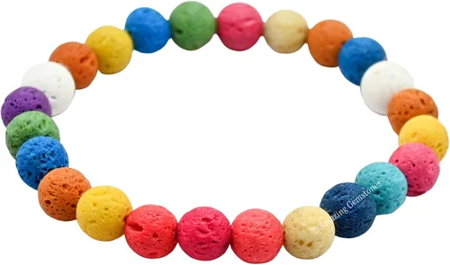 Vista 398 de Amazing Gemstone Crystal Bracelet for Women Men's Gifts - Protection Healing Crystal Bracelet - 8mm Gemstone Beaded Stretchable Bracelet Pulseras