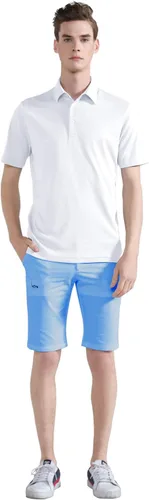 Vista 2 de EAGEGOF Polo de golf para hombre, manga corta, para deportes, ocio, suave, para adultos, para deportes al aire libre