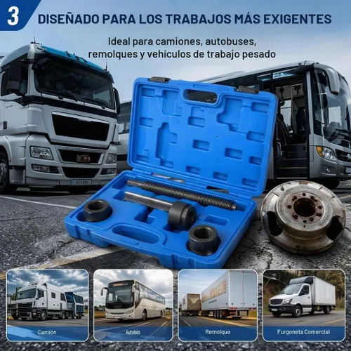 Vista 4 de Herramienta separadora de doble rueda, herramienta de extracción de cubo de rueda, empujador de una pieza, herramienta de extracción de doble rueda