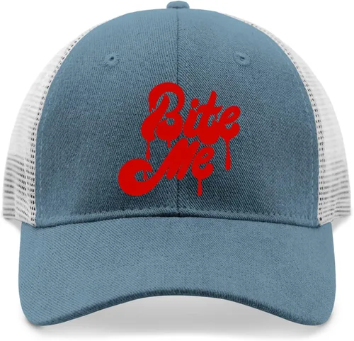 Vista 9 de devor Hats Bite Me Baseball Caps for Women Funny Denim Baseball Cap Adjustable