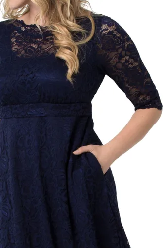 Vista 2 de Kiyonna Vestido de encaje Leona talla grande para mujer