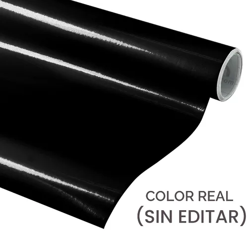 Vista 2 de VViViD Black Gloss DECO65 - Vinilo adhesivo permanente para cricut, silueta y cameo (30 cm x 2.1 m)