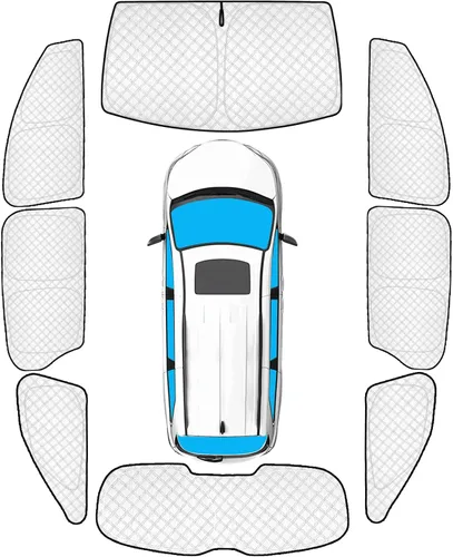 Vista 72 de KMF 6 piezas de parasoles gruesos para Mazda 3 Hatchback (No Sedán) 2014-2018 Accesorios, parasoles completos para parabrisas y ventanas de coche