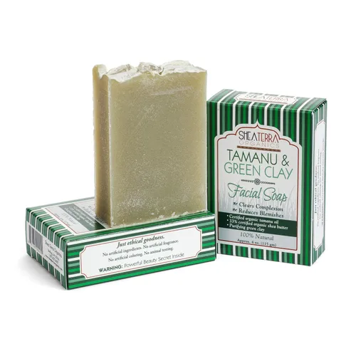 Vista 2 de Shea Terra Organics Jabón negro africano en polvo, cuidado natural de la piel para acné, eczema, piel seca, psoriasis, arrugas y más, tratamiento