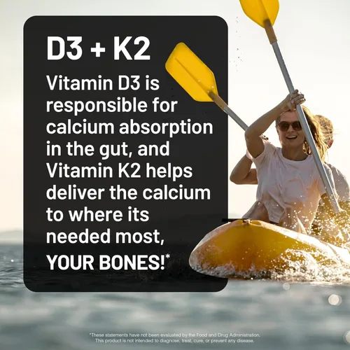 Vista 16 de NatureWise Vitamina D3 1000UI + K2 (MK7) 100mcg con aceite de coco orgánico extra virgen - Apoya la absorción de calcio, la salud ósea e inmune