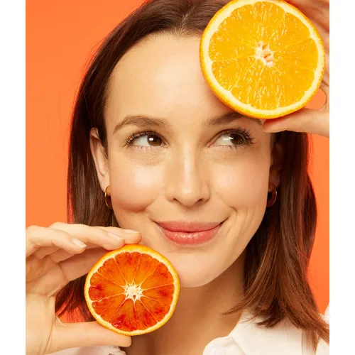 Vista 6 de NIVEA Q10 + C Power - Máscara antiarrugas + hoja energética (1 pieza), máscara hidratante antienvejecimiento con vitamina C, máscara facial