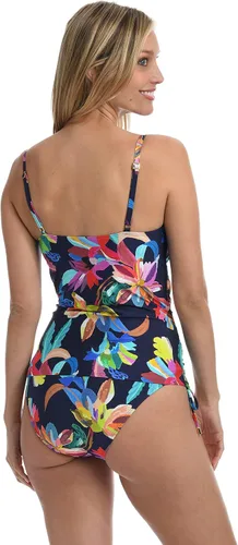 Vista 2 de Traje de baño tankini con tirantes de lencería
