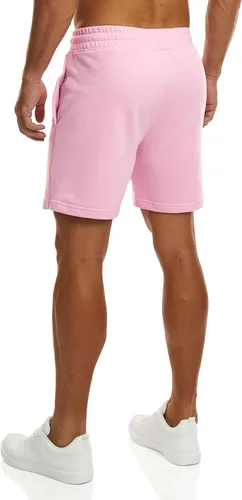 Vista 3 de Ouber Pantalones cortos deportivos de algodón para hombre, pantalones cortos de entrenamiento para gimnasio, deportivos y casuales