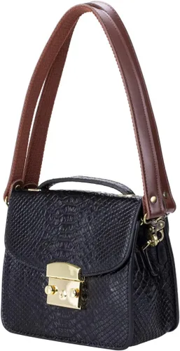 Vista 15 de Allzedream - Bolsa de hombro de repuesto de lona de cuero auténtico, 2