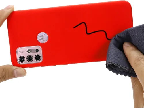 Vista 5 de Funda para Motorola Moto G10/Motorola Moto G30, funda protectora de silicona líquida para Motorola Moto G10/Motorola Moto G30 con cordón