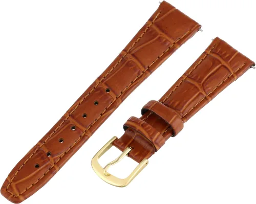 Vista 17 de Hadley-Roma Women's Alligator Grain Leather WatchStrap Negro