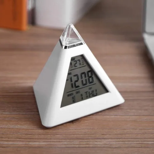 Vista 9 de TOPINCN Reloj despertador digital LED que cambia de color con termómetro LCD, luz nocturna, 8 sonidos de alarma, 7 opciones de color para niños