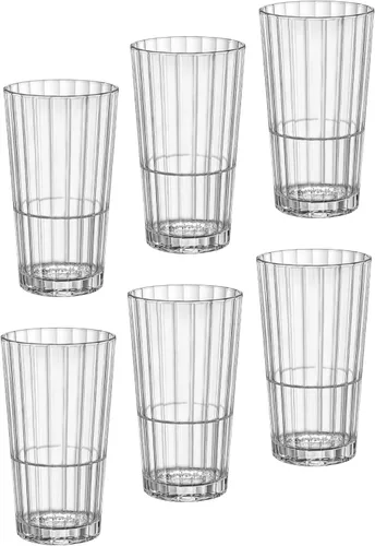 Vista 5 de Bormioli Rocco Oxford Bar - Vasos de chupito apilables de 1.25 onzas, transparente, juego de 6