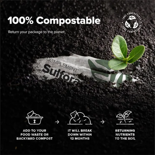 Vista 8 de Complemento Sulfora Sulforafane Suplemento con mirosinasa (30 porciones) 52mg Glucoraphanin from Broccoli Seeds, Kale & Quercetin - Antioxidant