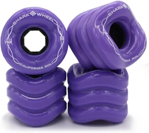 Vista 8 de Shark Wheel 60 mm ruedas para Longboard de crucero, Fórmula DNA, juego de 4 ruedas