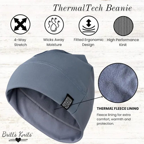 Vista 2 de Britt's Knits ThermalTech - Gorro de invierno con forro polar cálido para hombres y mujeres