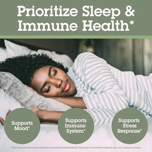 Vista 5 de Quantum Health Sleep - Suplemento de apoyo de melatonina inmune de 5 mg L teanina raíz de valeriana + saúco vitamina C y D inmunidad para aumentar