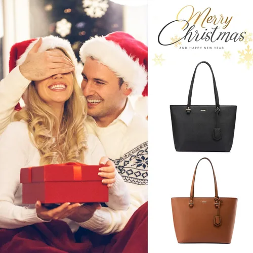 Vista 3 de LOVEVOOK Bolso de mano para mujer, bolso de hombro con asa superior, con bolsillo externo