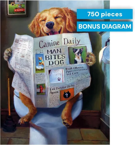 Vista 6 de Buffalo Games - Dog Gone Funny - Rompecabezas de 750 piezas, multicolor, 23.6 in de largo x 17.7 in de ancho Tamaño acabado: 24 x 18 pulgadas