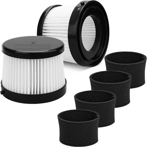 Vista 8 de 4 paquetes de filtros HEPA de repuesto DCV501HB DCV5011H compatibles con aspiradora de mano inalámbrica DEWALT de 20V. Compatible con filtro
