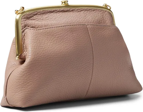Vista 2 de HOBO Lana Pequeño Embrague Para Mujer - Espejo Redondo Desmontable Con Clip De Empuje, Elegante y Elegante Embrague De Viaje Lotus Talla Única, loto