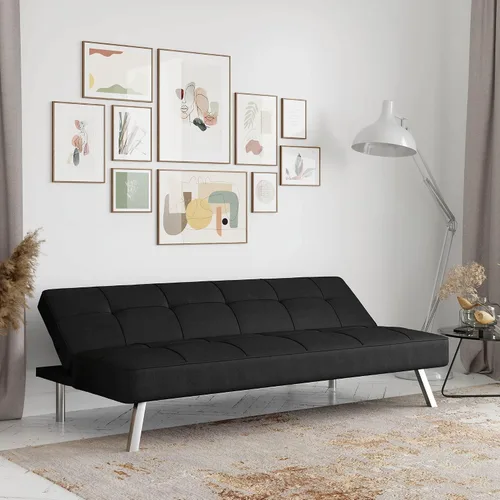 Vista 6 de Colección Serta Rane - Sofá convertible, 66.1 de largo x 33.1 de ancho x 29.5 de alto, negro