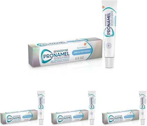 Vista 21 de Sensodyne Pronamel - Pasta dental blanqueadora suave, Alpine Breeze - 0.8 oz - Tamaño para viajes Para dientes sensibles y protección de caries