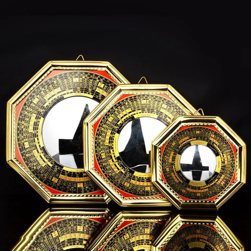 Vista 2 de better us Chino Feng Shui Cóncavo Bagua Espejo Madera Fengshui ba gua Espejos (Pequeño)