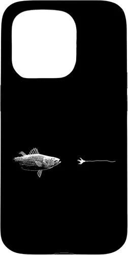 Vista 14 de Graphic Fly Fishing Hook Line - Fish Striped Bass Case for iPhone 16